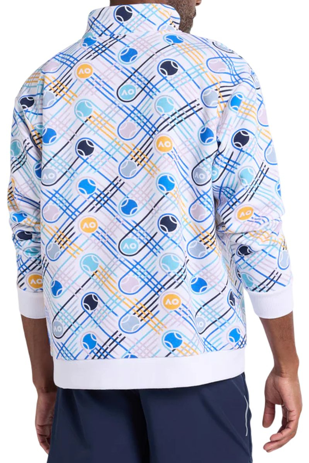 Мужская теннисная толстовка Australian Open Quarter Zip Fleece