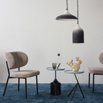 Столик кофейный sustainable collection, D38 см, серый/черно-белый