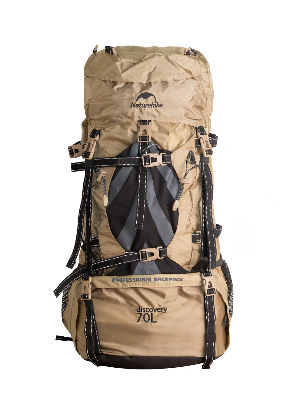 Рюкзак туристический Naturehike, 70л, коричневый (NH70B070-B)