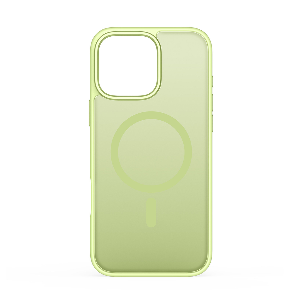 Защитный матовый чехол зеленого цвета (Lime Green) с MagSafe для iPhone 16 Pro Max, серия Yind Series от Dux Ducis