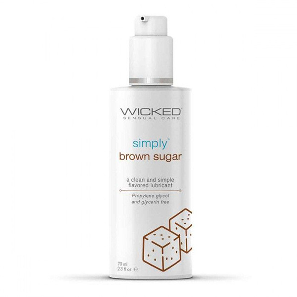 Гель-лубрикант на водной основе с ароматом коричневого сахара Wicked Simply Brown Sugar 70мл