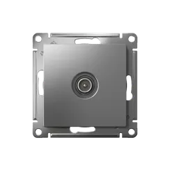 Розетка телевизионная оконечная 1 дБ Systeme Electric AtlasDesign Сталь ATN000991