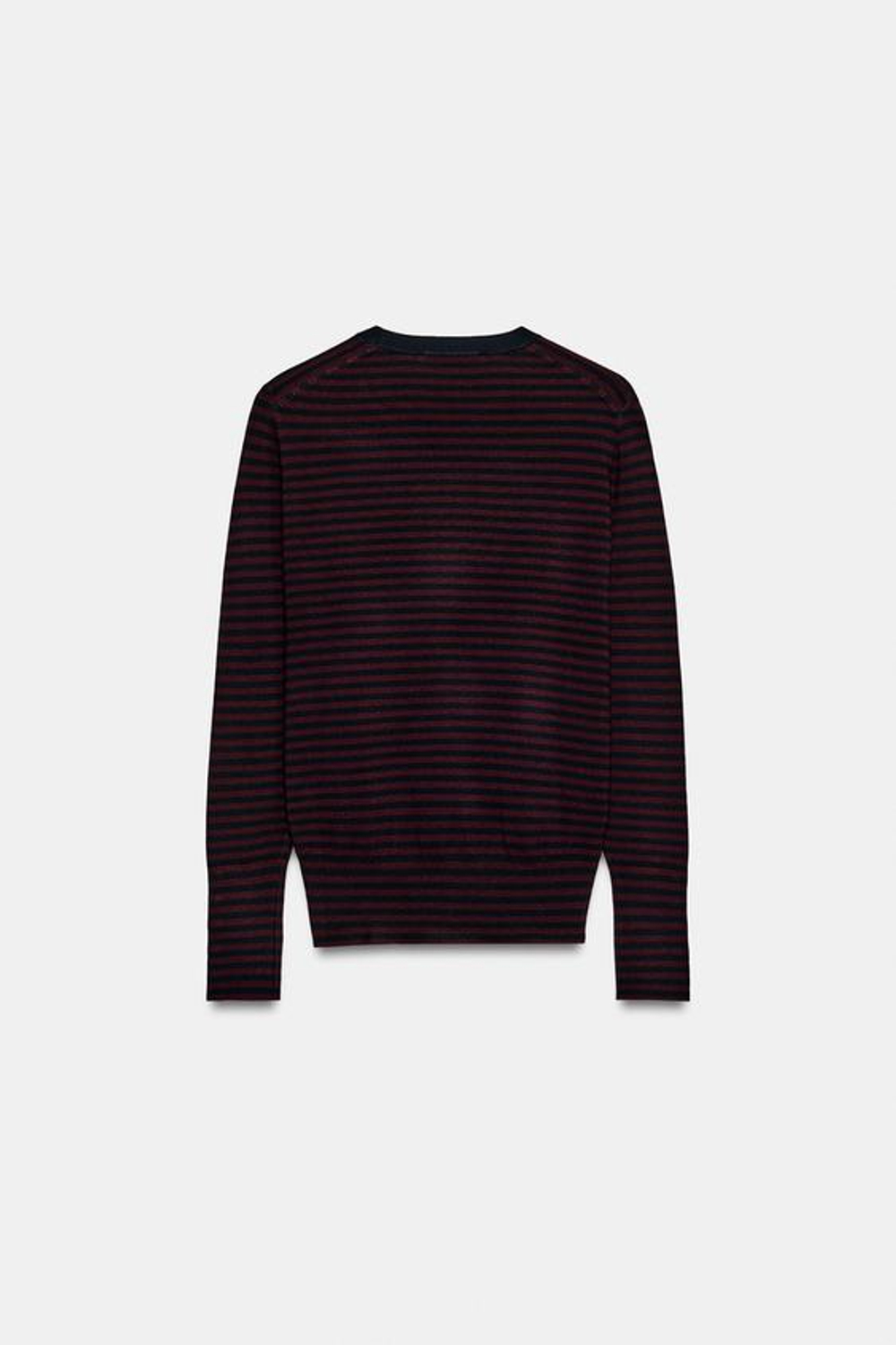 ZARA БАЗОВЫЙ ОДНОТОННЫЙ СВИТЕР, ПОЛОСКИ