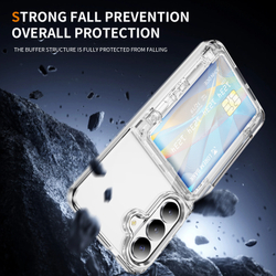 Прозрачный чехол Lumen Case с подставкой 2‑в‑1 и отделением для карт: Samsung Galaxy S25+