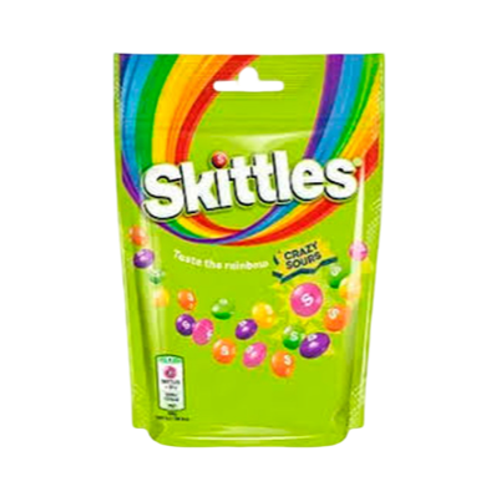 *Жев конфета Skittles 136гр Crazy Sours (Кислые Фрукты) (15)