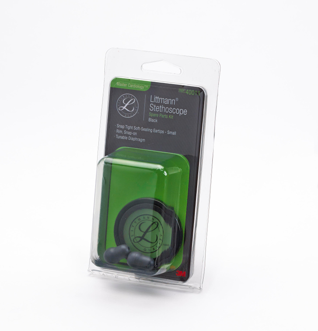 Набор запасных частей для Littmann Master Cardiology (малые ушные наконечники, диафрагма) чёрный