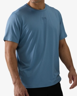 Футболка мужская TYR MEN'S AIRTEC TEE (Голубая)