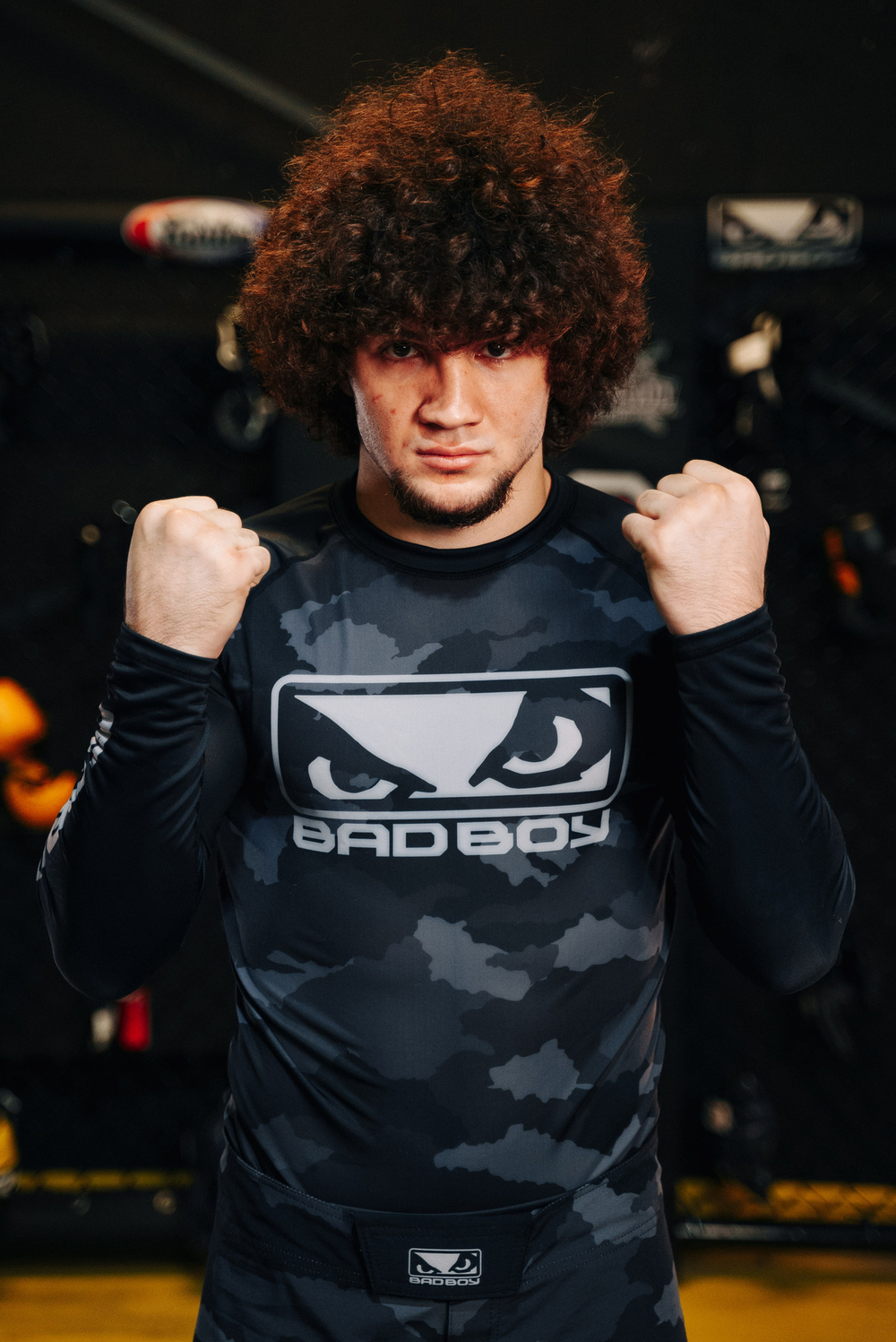 Рашгард Bad Boy Fighter черный/серый камуфляж