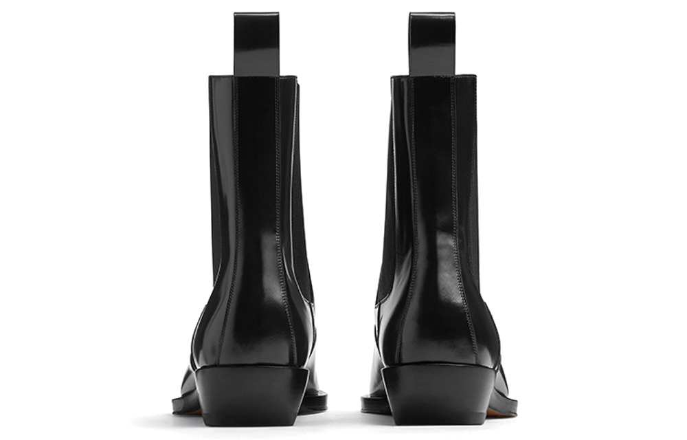 Bottega Veneta Chisel Chelsea Boots Men"s Black