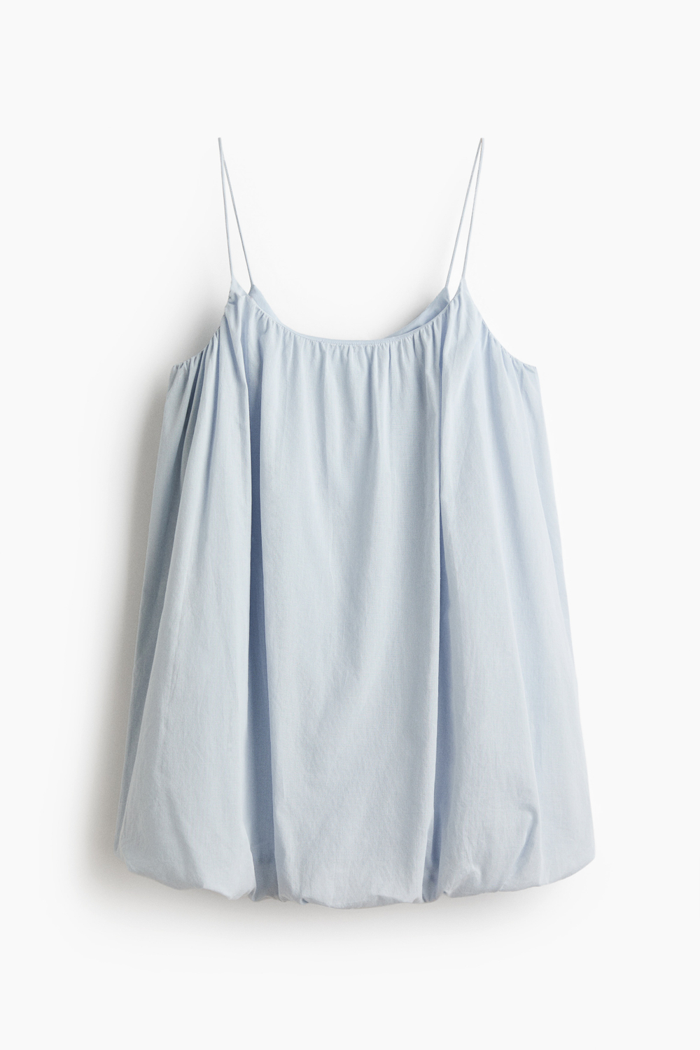 Мини-платье с бретелями и низом «баллон» - H&M