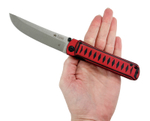 Складной нож Whisper сталь CPM S35VN StoneWash, Red, на подшипнике, Kizlyar Supreme, 4610094296591