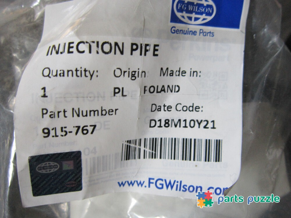Трубка топливная / INJECTION PIPE АРТ: 915-767