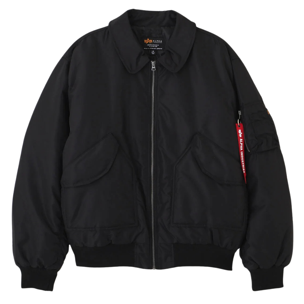 Куртка Alpha Industries CWU 45/P Relaxed Fit Flight Jacket Oxford Black (Черный)