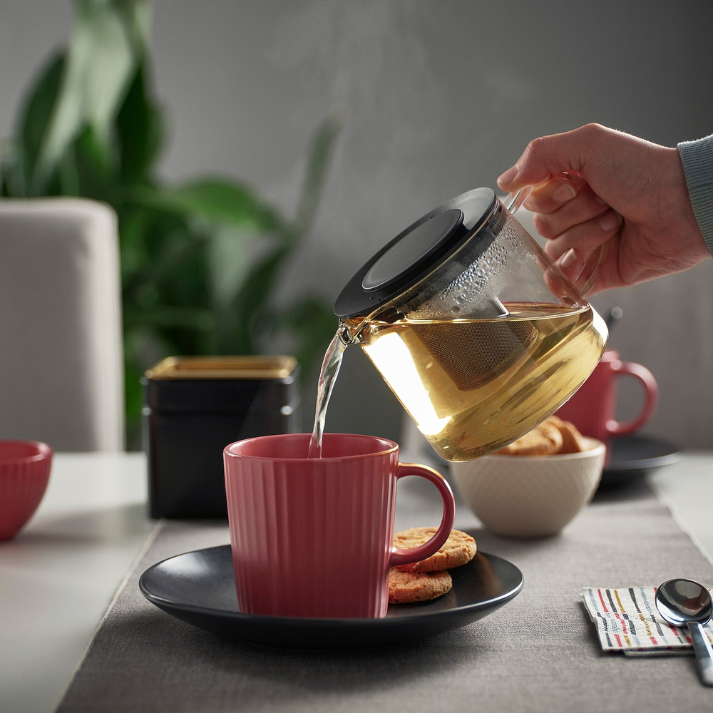 IKEA RIKLIG  (ИКЕА РИКЛИГ)  -  Чайник - стекло 0.6 л