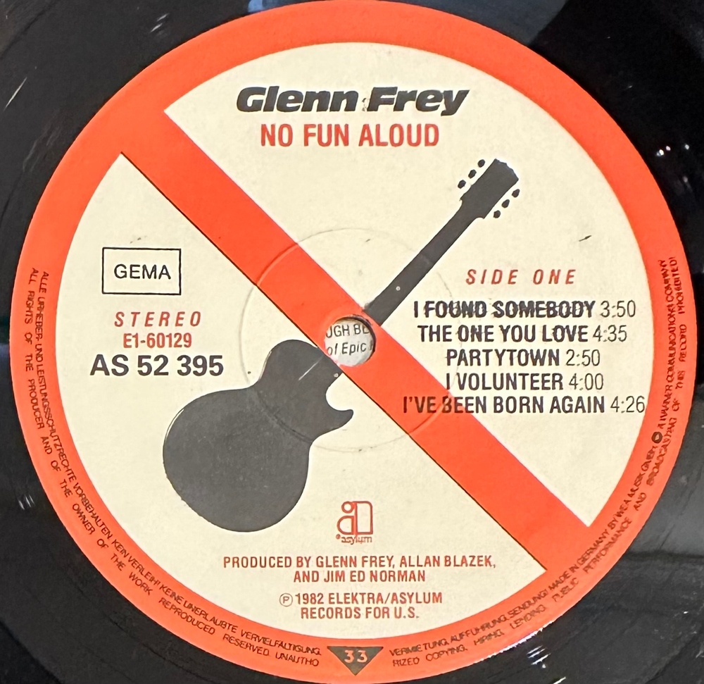 Glenn Frey - No Fun Aloud (Германия 1982г.)