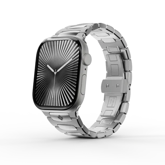 Ремешок для Apple Watch 49/46/45 - ROYAL II Серебристый/Сталь