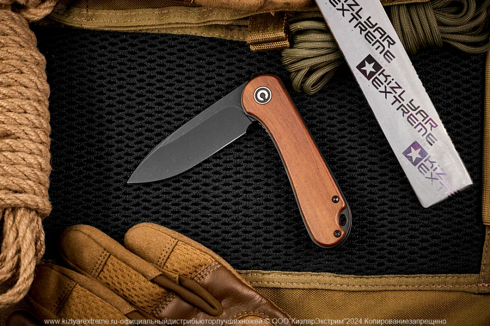 Нож Civivi Elementum C907U сталь D2 BlackWash рукоять Guibourtia