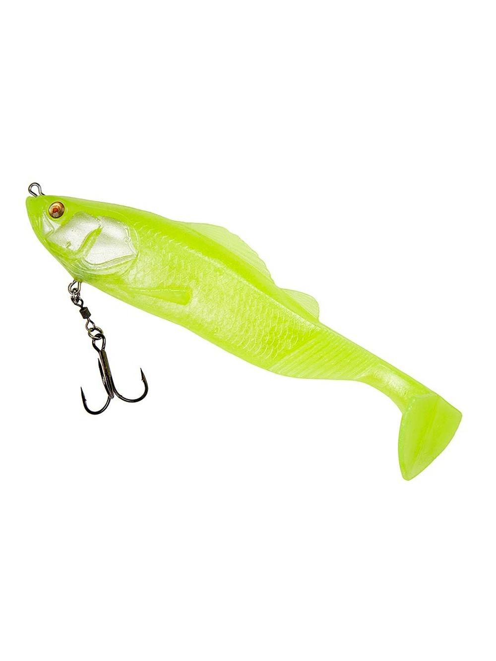 Мягкая приманка для рыбалки ADUSTA Pick tail swimmer 6" #210 Chart White
