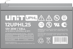 Аккумулятор UNIT 12UPHL25 ( 25 Вт/эл / 12В ) AGM