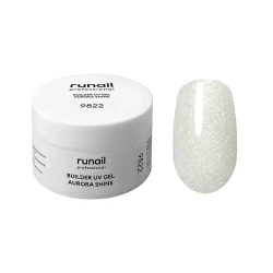 Гель c шиммером BUILDER UV GEL AURORA SHINE RuNail, 15г №9822