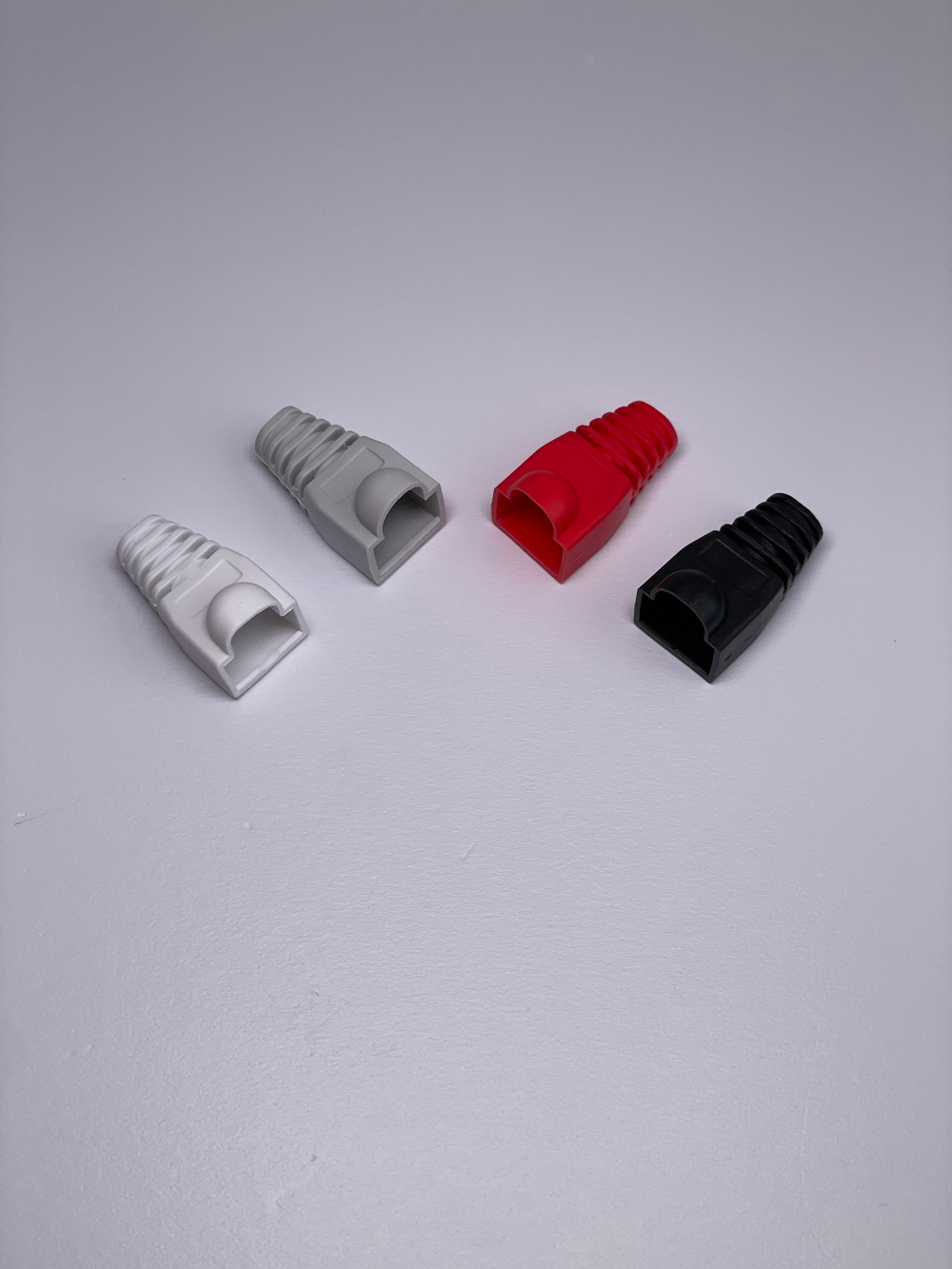 50 шт. Колпачок изолирующий для кабеля RJ-45, для витой пары, для разъемов коннектора патч корда, для интернет кабеля диаметр 6,5 мм, красный