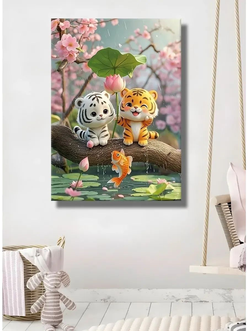 Картина "Игривая пара", галерейная 30х40см 1шт.
