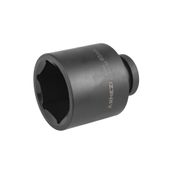 Головка ударная 1"DR 6-гр. 65 мм Cr-Mo удлиненная, на холдере ARNEZI R0500165