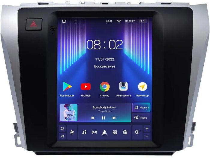 Магнитола для Toyota Camry 50/55 2011-2018 (рамка без кнопок) - Teyes TPRO 2 монитор 9.7" QLED в стиле "Тесла" на Android 10, Быстрая, 4G SIM-слот