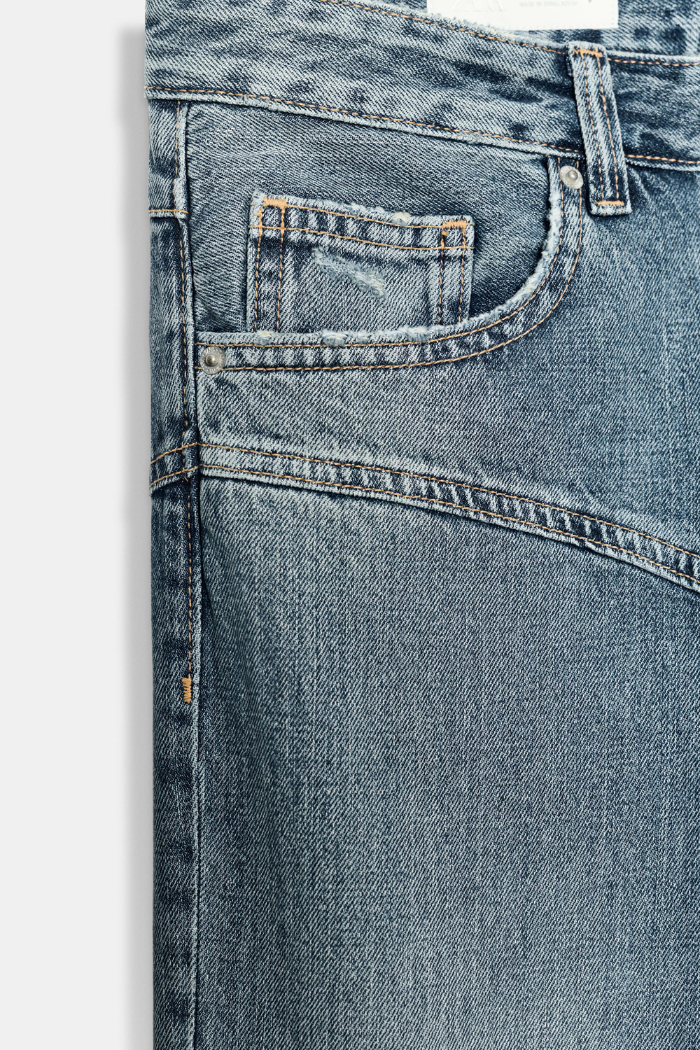 ДЖИНСЫ TRF STRAIGHT С НИЗКОЙ ПОСАДКОЙ И ШВАМИ — ZARA