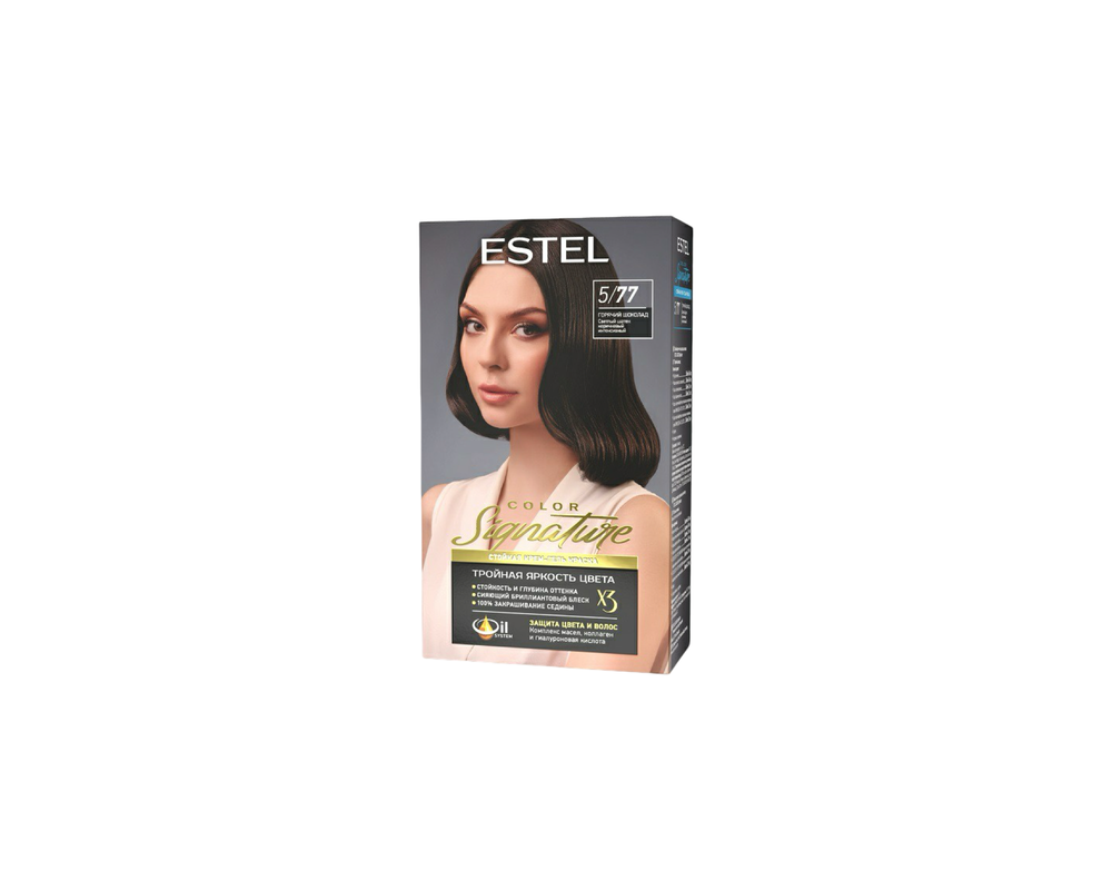 ff.Estel COLOR Signature 5/77 Стойкая крем-гель краска для волос Горячий шоколад 170мл 12шт/уп