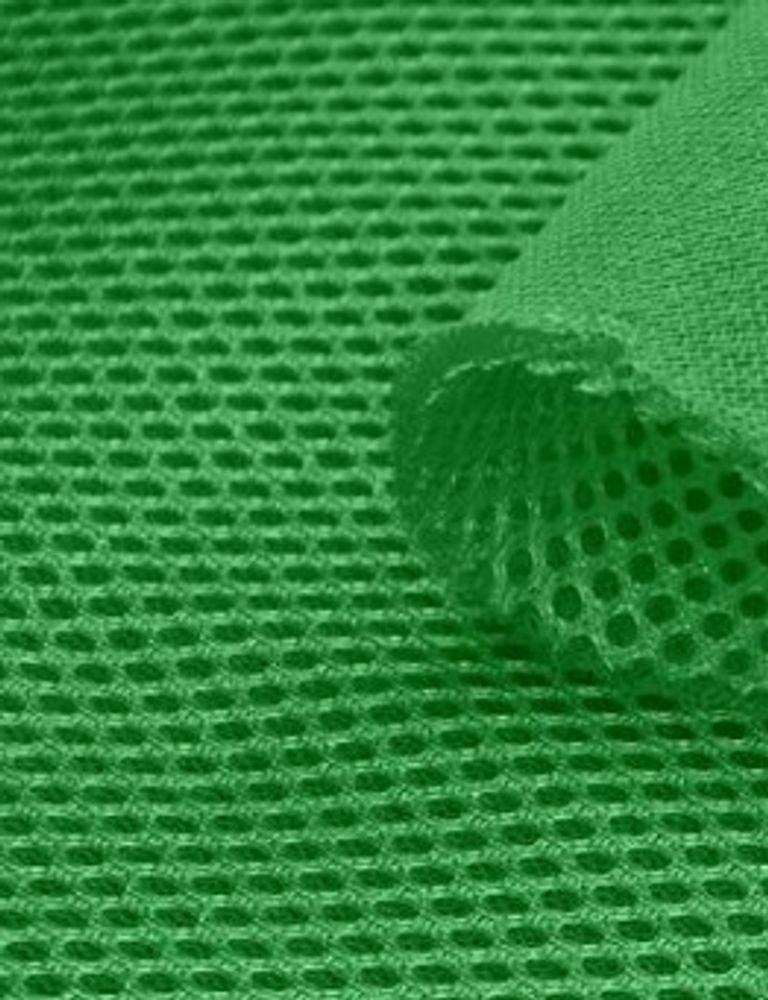 Сетка трехслойная AIR MESH, 255 гр/м.п, ярко-зелёный