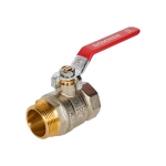 Кран шаровой полнопроходной ROMMER - 1"1/4 (ВР/НР, PN40, ручка-рычаг)