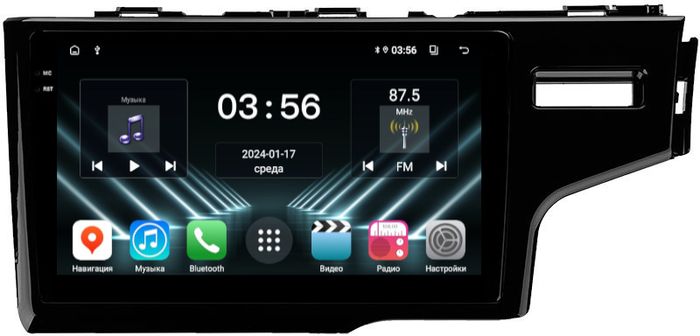 Магнитола для Honda Fit 3 2013-2020 - FarCar S280 монитор 9.5" IPS на Android 13, CarPlay