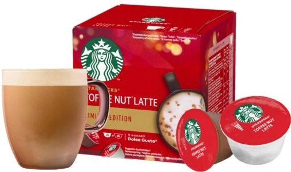 Кофе капсульный Nescafe Dolce Gusto Starbucks Latte Toffee nut, 6 порций (Германия)
