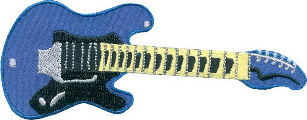 Нашивка Guitar blue - Гитара синяя