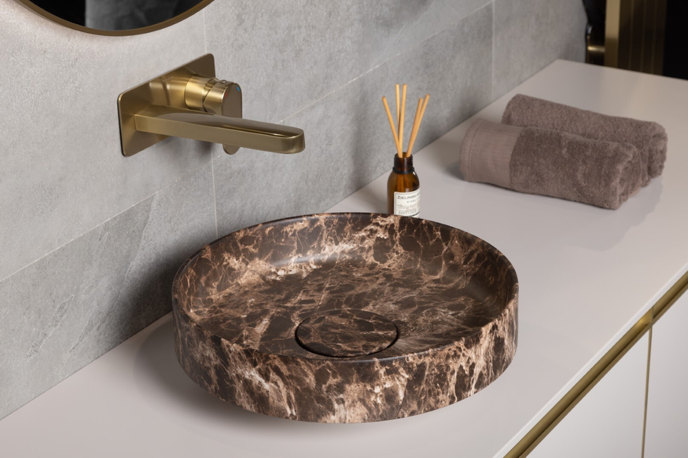 Boheme Раковина накладная Corian 400*130 Emprador