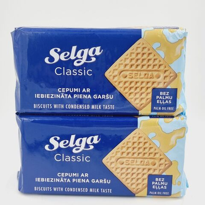 Печенье Selga со сгущенным молоком (2 шт. по 180 г) 360 г (из Эстонии)