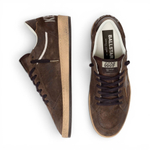 Женские Golden Goose Ball Star in Brown Suede with Brown Leather Star and Hell Tab