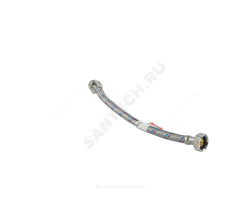 Подводка гибкая для воды нержавеющая оплетка 1/2" г-ш L=2.5м AQUALINE 01437