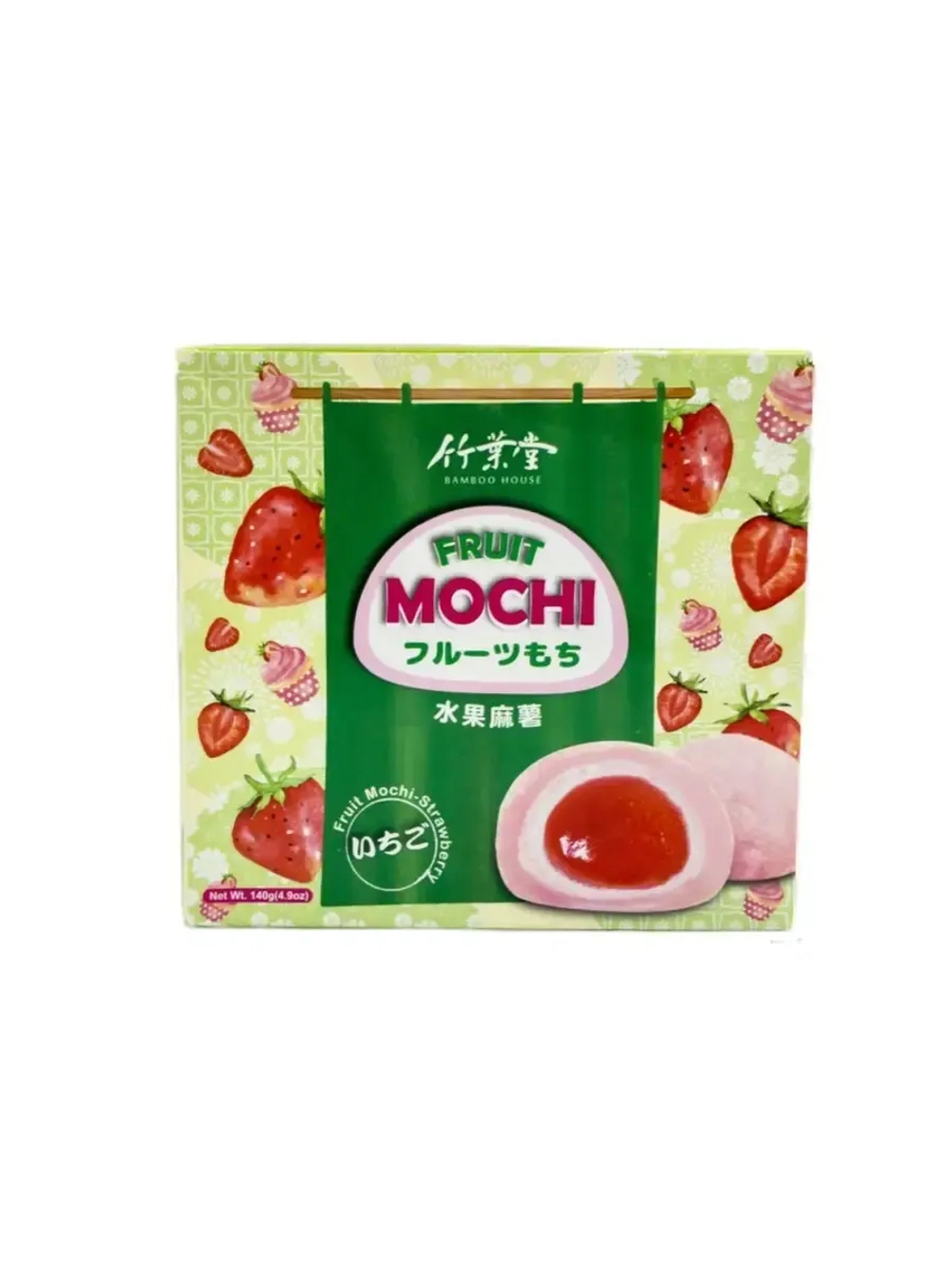 Моти фруктовое / Mochi Bamboo House Клубника, 140гр