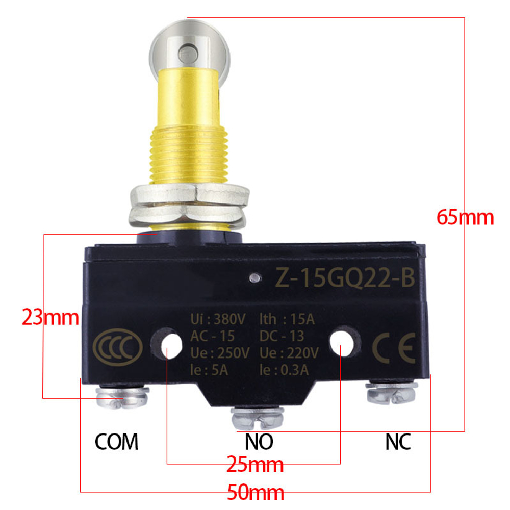 Микропереключатель Z-15GQ22-B (15A 250VAC)