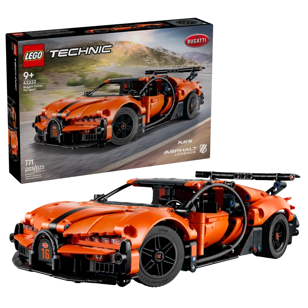Конструктор LEGO Technic 42222 Bugatti Chiron Pur Sport Hypercar