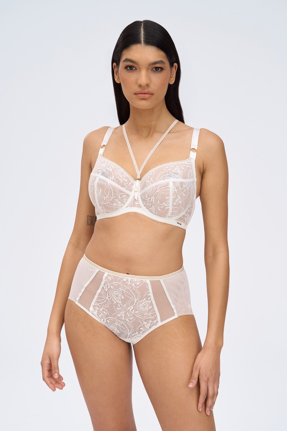 Белый бюстгальтер с мягкой чашкой Chiara Gold (Размер: 85F) (Цвет: белый)