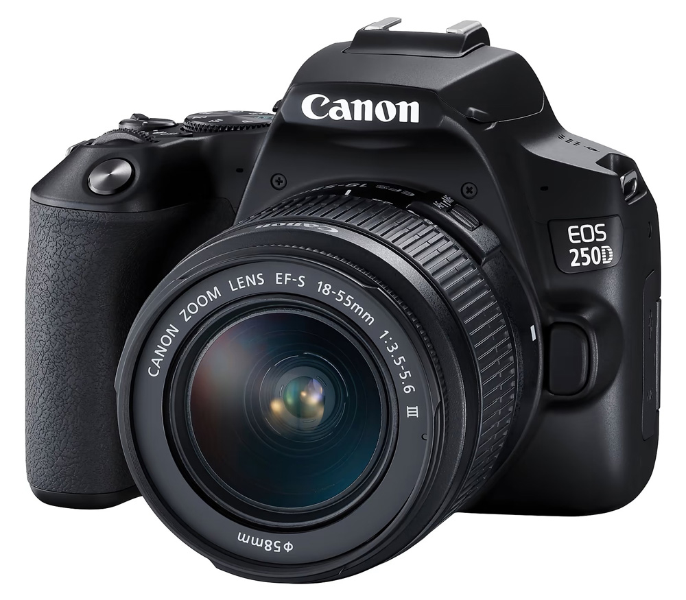 Зеркальный фотоаппарат Canon EOS 250D Kit 18-55mm DC III, черный