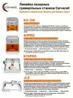 Carverall K15PRO-12W лазерная гравировка станок/С усилителем высоты. Товар уцененный