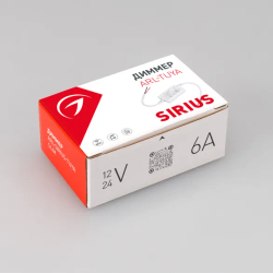 Диммер ARL-SIRIUS-TUYA-MIX-SUF Slim (12-24V, 2x3A, 2.4G) (Arlight, IP20 Пластик, 3 года) 032347
