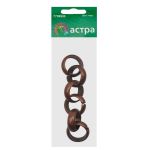 Цепь пластик декоративная 24х24 мм, 10 см, медь