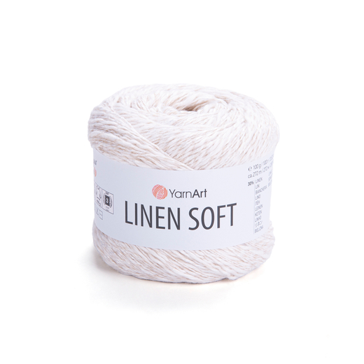 Пряжа YarnArt Linen soft, Белый