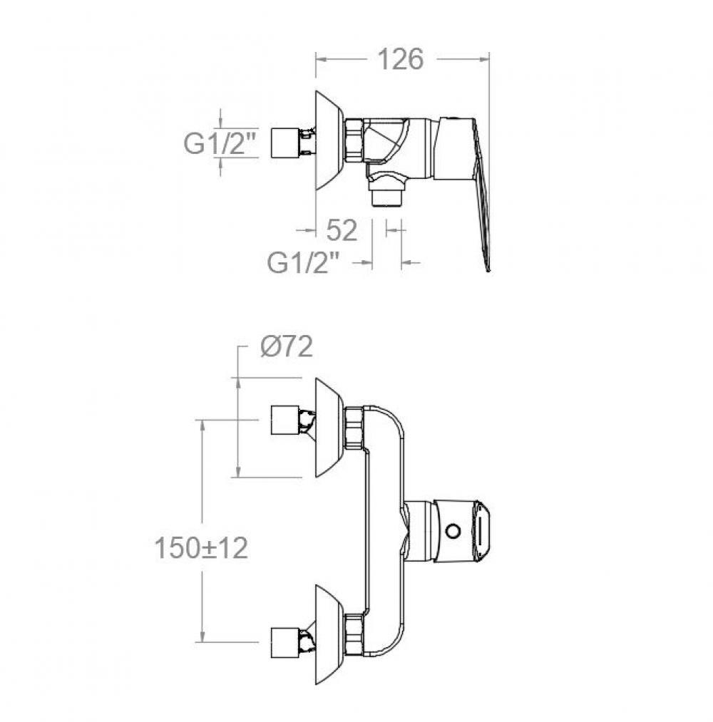 Смеситель для душа CIVIC 510801S