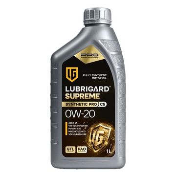 SUPREME SYNTHETIC PRO C5 0W-20 GTL+PAO LUBRIGARD масло